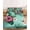 SeaGreen, variant on Cal.King Size Fitted Sheet Set - Tropical 3 Piece Bedding Sets 16" Deep Pocket Fitted Sheet with 2 Pillowcases, Pink Floral Green Palm Leaf Aqua Watercolor Brushed Microfiber Hotel Luxury Bed Sheets