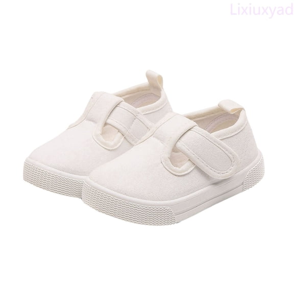 Lixiuxyad Children's Canvas Shoes Casual Soft Soled Sports Shoes Baby Walking Shoes Indoor Small White Shoes Running Athletic Shoes Sizes 23(Little Kid Little Kid)