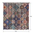 thumbnail image 5 of Multicolor Ethnic Geometric Pattern Shower Curtain 72"x72" ,Bathroom Decorative Shower Curtains Set with 12 Hooks,Modern Waterproof Washable Shower Curtain, 5 of 6
