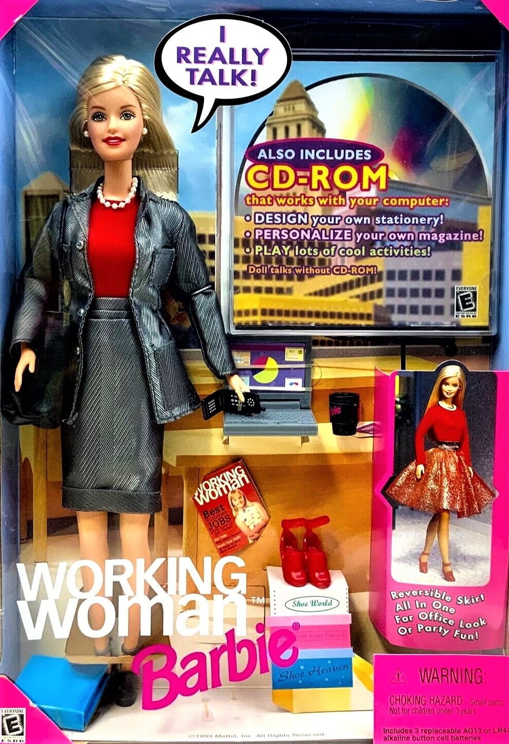 Lot - Barbie - Grant-A-Wish 1999 Barbie, Case, Contents