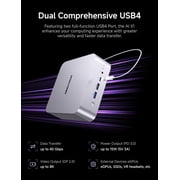 MINISFORUM X1-255 Mini PC AMD Ryzen 7 255 32GB RAM 1TB SSD Desktop Computer, HDMI2.1|DP2.0|2xUSB4 Output, 1x Oculink Port, 2.5G RJ45 Port/WiFi7/BT5.4
