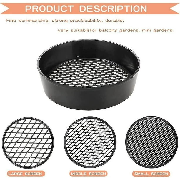 Sifting Pan Outdoor Gold Panning Soil Sifter Garden Sieve Mesh