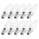 thumbnail image 4 of 10 bombillas LED E12 equivalente a 30 W 50000 horas no regulable lámpara blanca cálida para lámpara de pared para el hogar ANGGREK Otros, 4 of 8