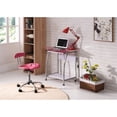 thumbnail image 4 of Pemberly Row Tempered Glass Top Laptop Desk in Pink, 4 of 4