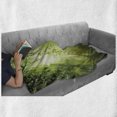 thumbnail image 6 of Forest Soft Flannel Fleece Throw Blanket, Rays of Sun Deep Dark in the Forest in Foliage with Effects Scenic Image Print, Cozy Plush for Indoor and Outdoor Use, 50" x 70", Green, by Ambesonne, 6 of 6
