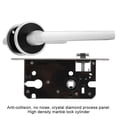 thumbnail image 3 of Qrity Door Handle Lever,Euro Lever Lock,European Style Durable Door Handle Set,Front Back Lever Lock With Cylinder, Keys Included Aluminum Construction, 3 of 9