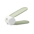 thumbnail image 1 of Shoes Shelf Adjustable Double-layer Shoes Rack Storage Rack Non-slip Plastic Home Storage Holder, White and Green, 1 of 9