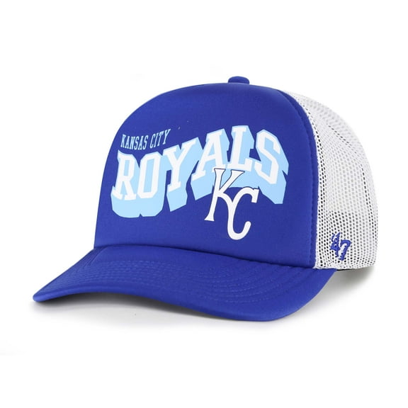 Men's '47 Royal Kansas City Royals Meander Foam Trucker Snapback Hat