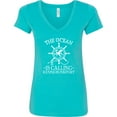 thumbnail image 3 of Inktastic Kennebunkport Maine Women's V-Neck T-Shirt, 3 of 5