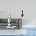 thumbnail image 2 of Escultura de plumas, figura decorativa, estatua, figura de animal, artesanía de resina y madera, adorno moderno adecuado para sala de estar, escritori, 2 of 8
