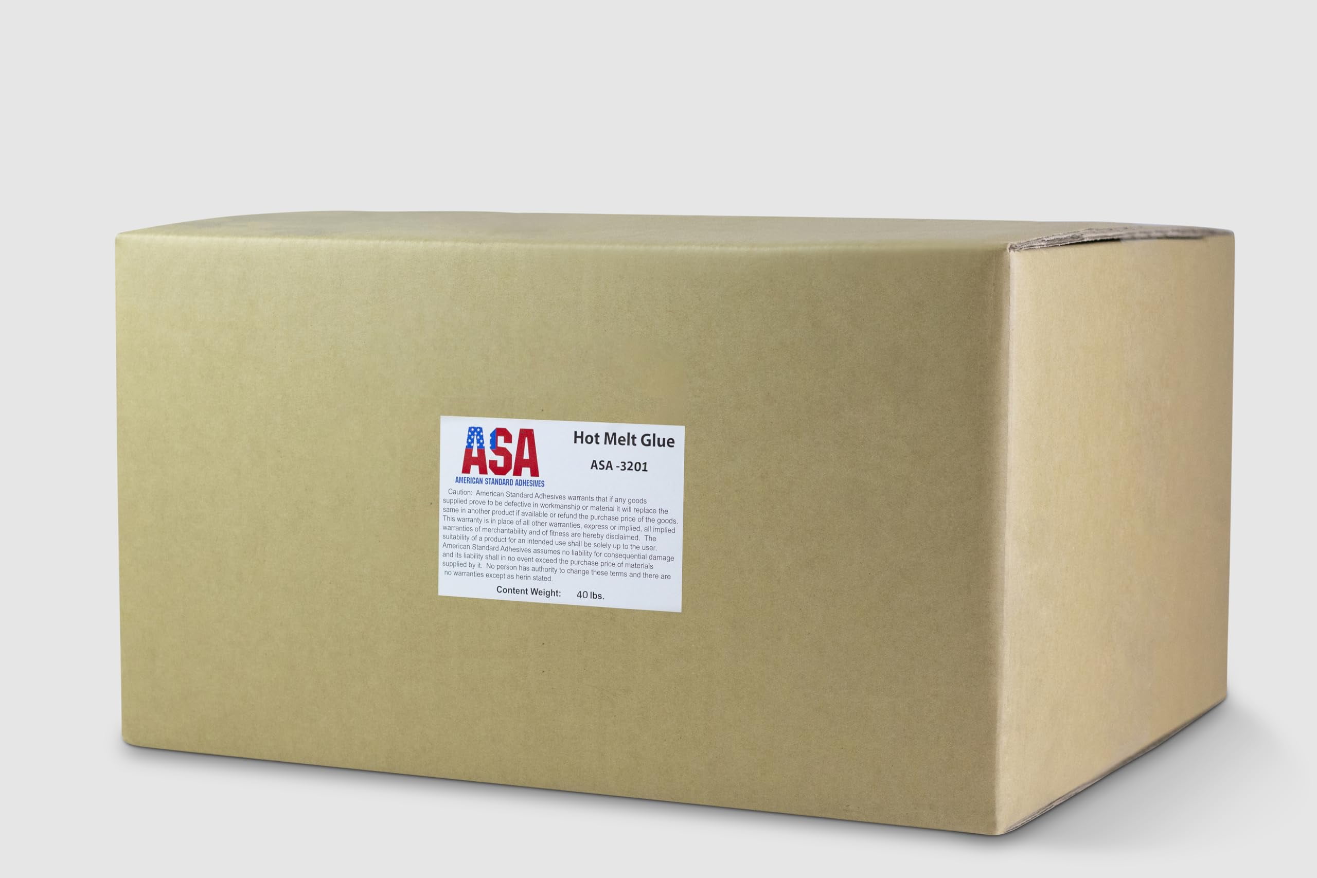 ASA Hot Melt Glue Pellets for Corrugated Material. Binds to Glossy Substrates | 40 lbs