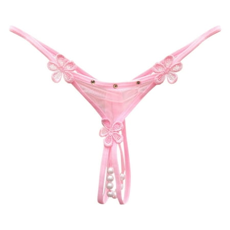 Women s Crotchless Underwear Pink Lace Brief Women s Sexy Lingerie & Underwear Secy Underwear Woman Funny Thongs One Size