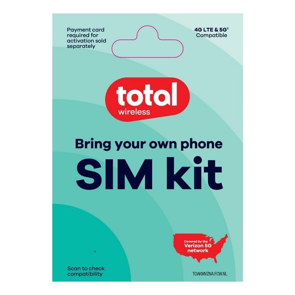 Total Wireless Bring Your Own Phone Mini SIM Pack (No Airtime)
