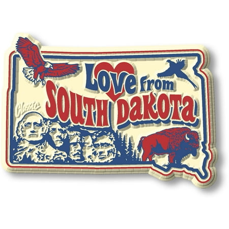 

Love from South Dakota Vintage State Magnet by Classic Magnets