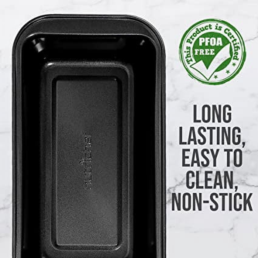 NutriChef Non-Stick Baking Pan, Black Carbon Steel Bake Pan, Commercial Grade Restaurant Quality Metal Bakeware