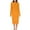 Orange, variant on Womens Sweater Dress Quarter Zip Solid Color Long-Sleeve Loose-Fit Knit Dress 2025 Casual Fall Winter Lapel Pullover Tunic Sweaters