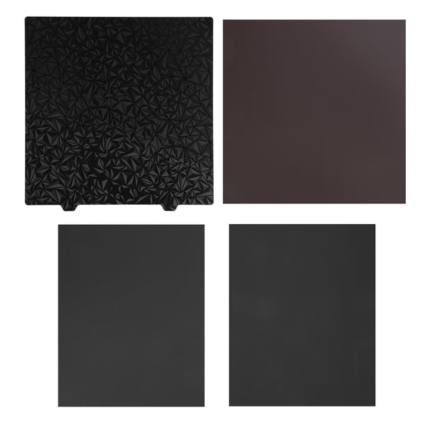 Placa de construcción PET PEI para impresora 3D 377x370 mm Placa de acero de cama caliente de doble cara PEI esmerilada PET suave para placa de acero Ender 5 Plus Imán de 1,2 mm de espesor