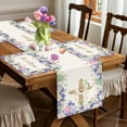 thumbnail image 4 of He is Risen Table Runner Easter Egg Christian Cross Lily Flowers Spring Jesus Ressurrection Holiday Party Home Kitchen Dining Room Decoration (13" x 72"), 4 of 6