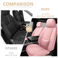thumbnail image 6 of NS YOLO Premium Leather Car Seat Covers Front | Universal Car Seat Covers for Cars, Trucks & SUVs | Waterproof Front Seat Protectors，pink, 6 of 8