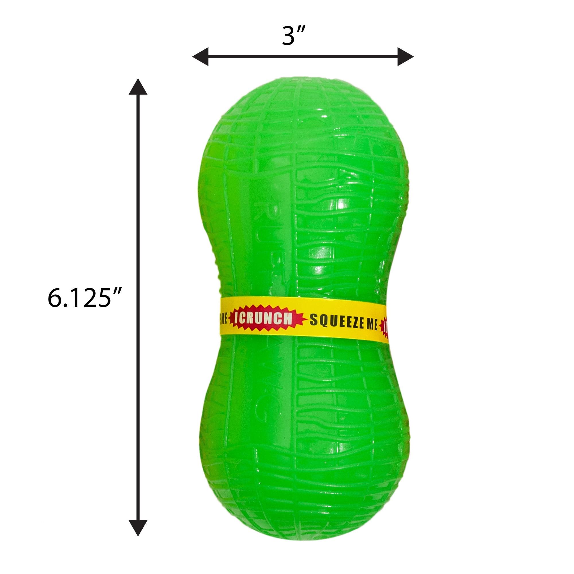 Ruff Dawg Peanut Crunch Rubber Indestructible Retrieving Dog Toy, Color Varies
