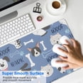 thumbnail image 4 of Long Mouse Pads for Desk,Dog with Woof and Bark Desk Mats on Top Of Desks, Desk Mouse Pad Extra Large with 3mm Non-Slip Base and Stitched Edge for Gaming,Office,Work,Home 31.5"x11.8", 4 of 6