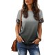 thumbnail image 2 of Tops de Mujer Elegantes Blusas Casuales Camisas Estampado de Moda Cuello Redondo Camiseta de Manga Corta Blusa Suelta Odeerbi  ODB154651, 2 of 7