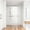 Chrome, variant on For 56-60 inches *76 inches Frameless Double Sliding Shower Door , 3/8 inches (10mm) Thick SGCC Tempered Glass Door, Reversible Installation, No Soft-Close
