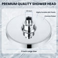 thumbnail image 6 of ATUPEN 6" High Pressure Rain Shower Head, Adjustable Stainless Steel Polished Chrome with Durable Nozzles, 6 of 7