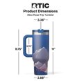 thumbnail image 6 of RTIC Road Trip 30 oz Leak-Resistant Straw Lid Ceramic Lined Tumbler, Snowy Peak, 6 of 7