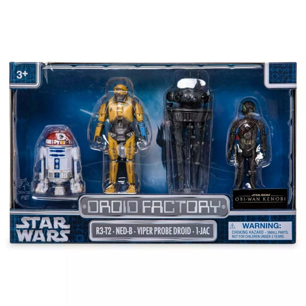 Star Wars Droid Factory R3-T2, NED-B, Viper Probe Droid & 1-JAC Action ...