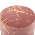 thumbnail image 6 of Duhome Round Ottoman Footstools Velvet Vanity Stool Furry Makeup Stool for Bedroom Living Room Decorative Padded Small Bench, Pink and Gold, 6 of 9