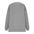 thumbnail image 5 of YUGYXL Women's Side Split Pullover Solid Color Teen Girl Long Sleeve Sweatshirts Irregular Hem Fall Winter Hoodies with Pockets Gray XXL, 5 of 6