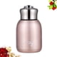 thumbnail image 4 of EeaseMX Tazas de acero inoxidable con forma de panza, taza térmica portátil, minibotella, tazas de agua (oro rosa), 4 of 7