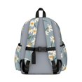 thumbnail image 3 of Daisy Pioneer Flower Blue Pattern Backpack for School, Cute School Bag with Adjustable Shoulder Straps and Padded Back, 13.4"x11"x4.7", 3 of 5