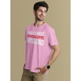 thumbnail image 3 of Old Glory Mens World's Most Awesome Husband Short Sleeve Graphic T Shirt, 3 of 6