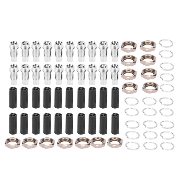 20Pcs 3mm Diode Lamp Holder Concave Brass Light‑Emitting Mount Industrial Control Parts F3