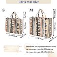 thumbnail image 2 of FORMRS Womens Corduroy Tote Bag Crossbody Shoulder Handbag with Pocket, Black Abstract Dots, 2 of 7