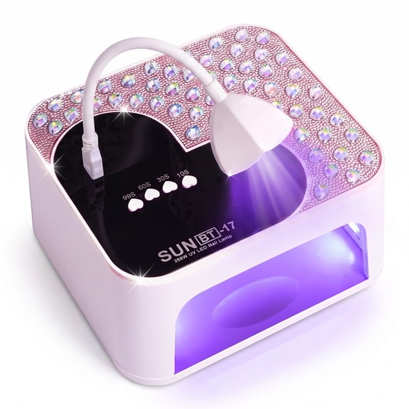 INSMART 288W UV LED Nail Lamp, Fast Curing Nail Dryer with Auto Sensor, 45 Beads & 4 Timers for Gel Polish