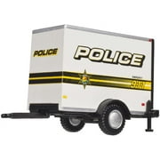 Atlas HO Scale Standard Single-Axle Box Trailer (Assembled) Police (911 & Badge)
