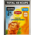 thumbnail image 4 of Lipton Unsweetened Iced Tea K-Cups, 48 Count (24ct x 2 Pack) – Classic Black Tea, Caffeinated, Zero Sugar, Keurig Compatible Pods, 4 of 11