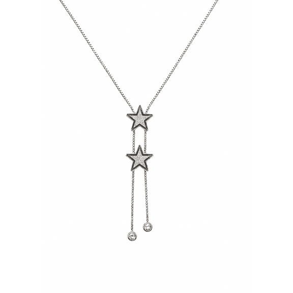 REGVO Double Star Pendant – Trendy Star Design Necklace Charm for women