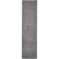 thumbnail image 4 of Unique Loom Studio Solid Shag Urban Modern Rug 2' 7 x 10' Runner Dark Gray, 4 of 4