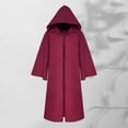 thumbnail image 2 of Hurxie Mens Adult Robe Hooded Cloak Halloween Christmas Party Cosplay Costume Vampire Tunic Hooded Uniform, 2 of 7
