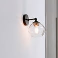 thumbnail image 3 of Harrow 1-Light Matte Black Wall Sconce with Clear Glass Shade, 3 of 8