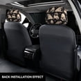 thumbnail image 3 of Kdxio French Bulldog Pattern Print 2 Piece Car Head Rest Covers Set Auto Front/Rear Seats Headrest Cover Universal Fit Most Cars,Sedan, SUV, 3 of 9