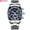 White shell blue, variant on Men's quartz six-pin calendar steel belt business men's watch