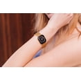 thumbnail image 3 of Jowissa Facet Radiant Gold Plated Swiss Quartz 26x30mm Case Women's Watch, 15mm Band - Black Dial, 3 of 7