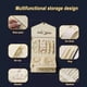 thumbnail image 3 of Organizador de joyas de viaje, estuche plegable para anillos, collares, pulseras y pendientes, 3 of 6