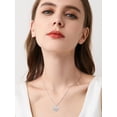 thumbnail image 2 of JKR Diamond Heart Necklace for Women 925 Sterling Silver 1CT Heart Pendant Jewelry, Anniversary Valentines Day Gifts for Her Wife Mom Girlfriend, 2 of 6
