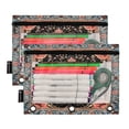 thumbnail image 2 of Mandala Floral 2 Pack Pencil Pouch for 3 Ring Binder Smooth Zipper Folders with Pockets Clear Window Pencil Case, 2 of 6